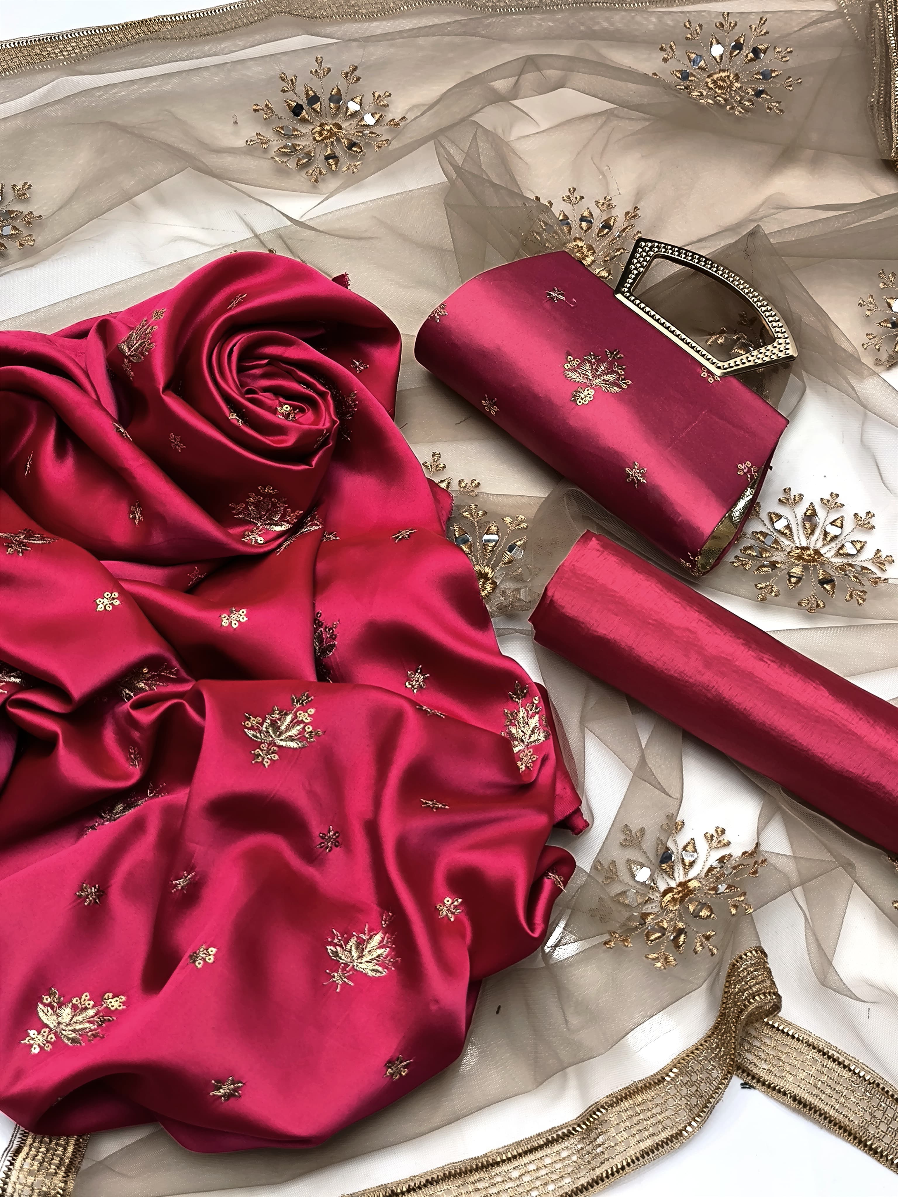 3pc fancy collection with free clutch