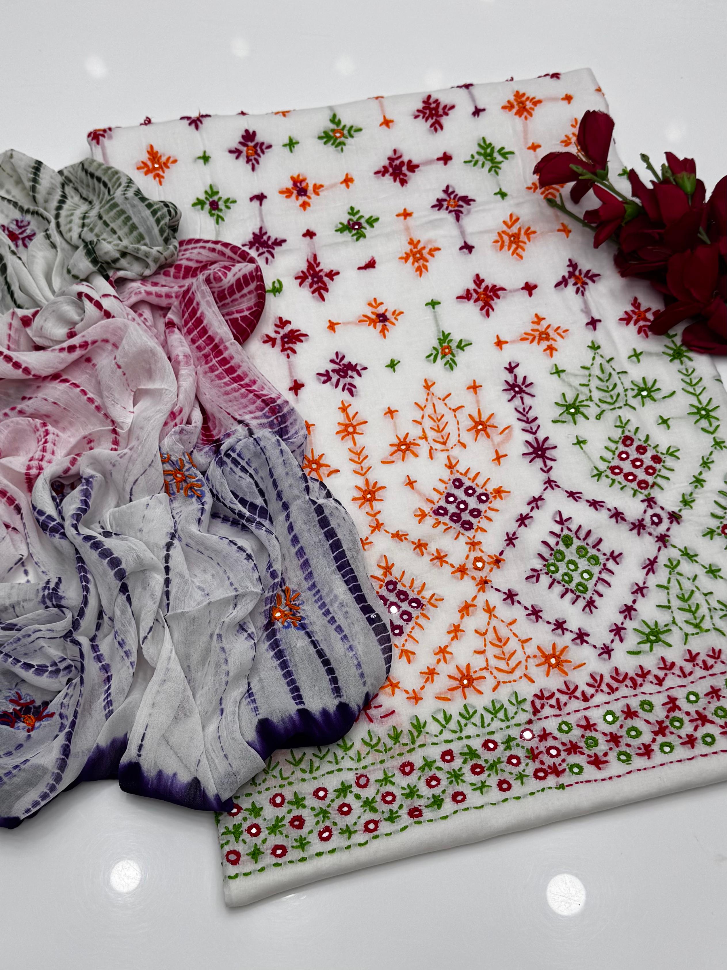 Lawn Handmade Embroidery 3pc Dress