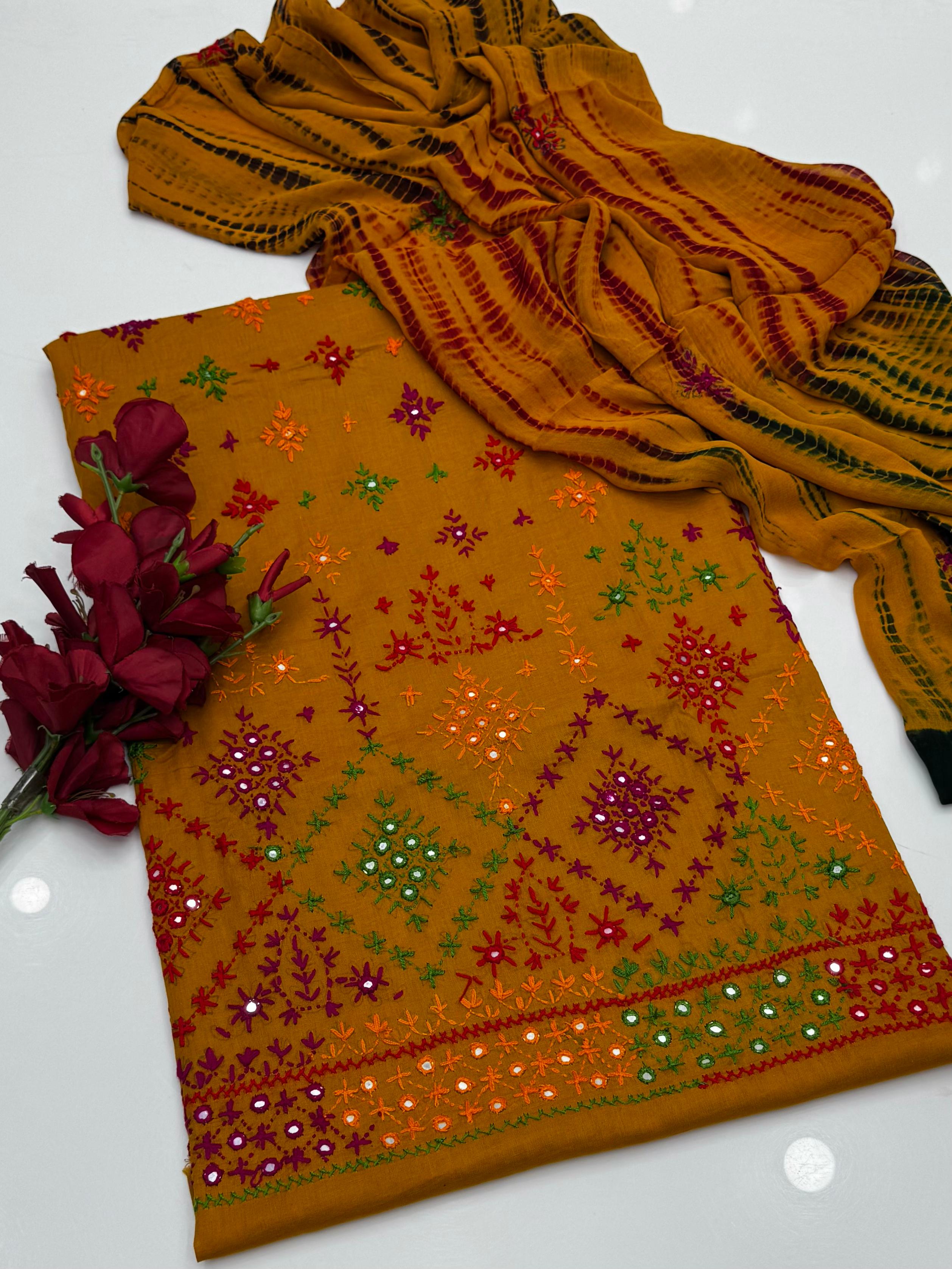Lawn Handmade Embroidery 3pc Dress