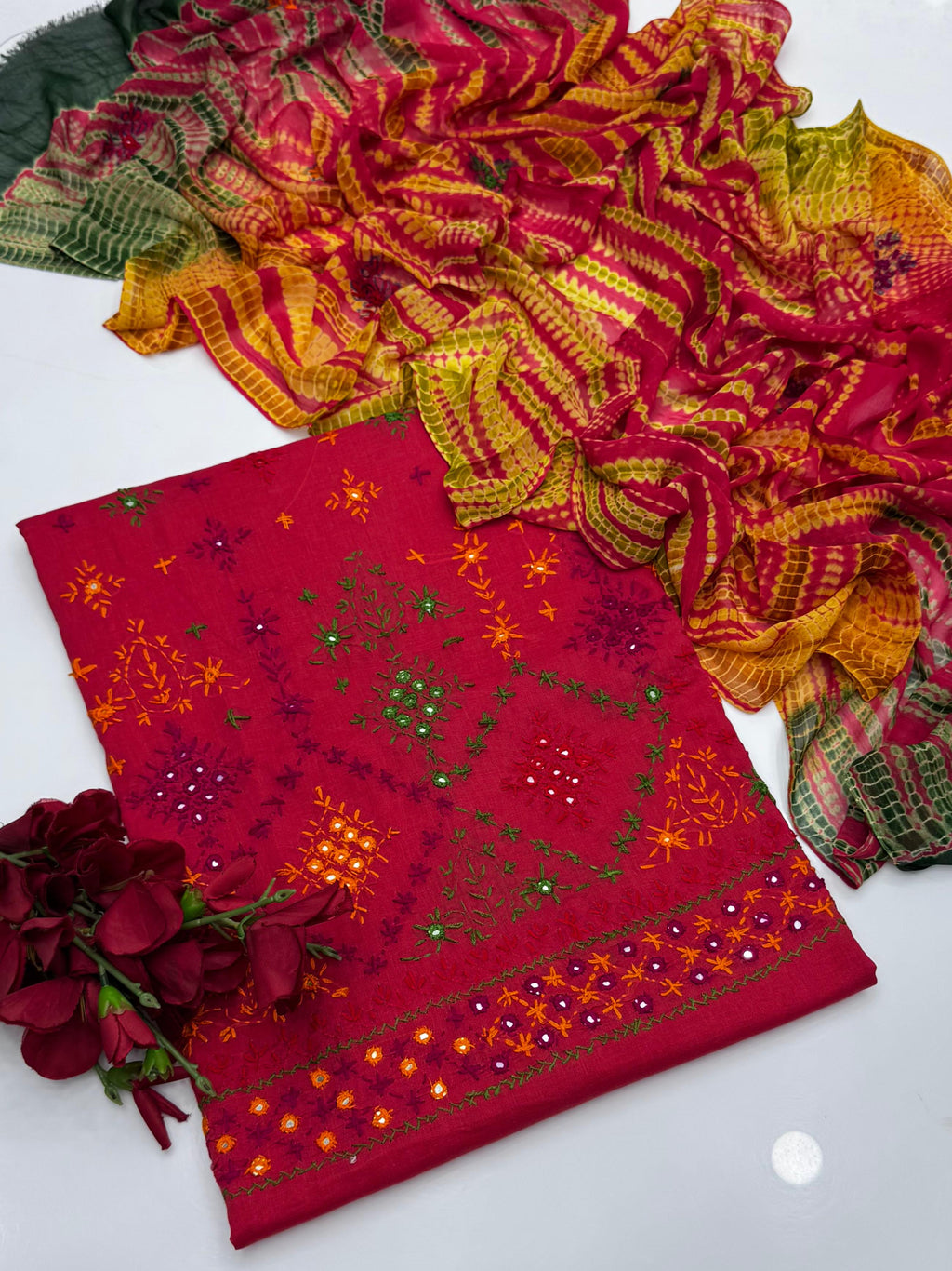 Lawn Handmade Embroidery 3pc Dress