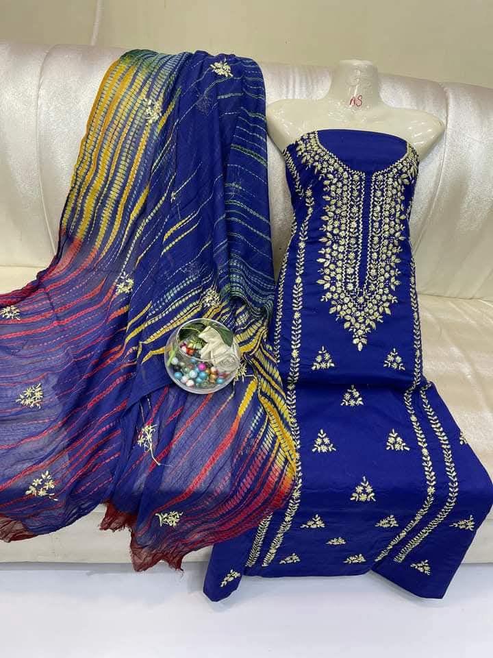 3pc Lawn Handmade Gota Dress