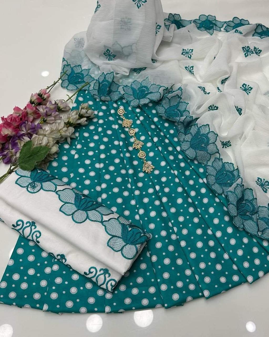3pc Lawn Polka Print Collection