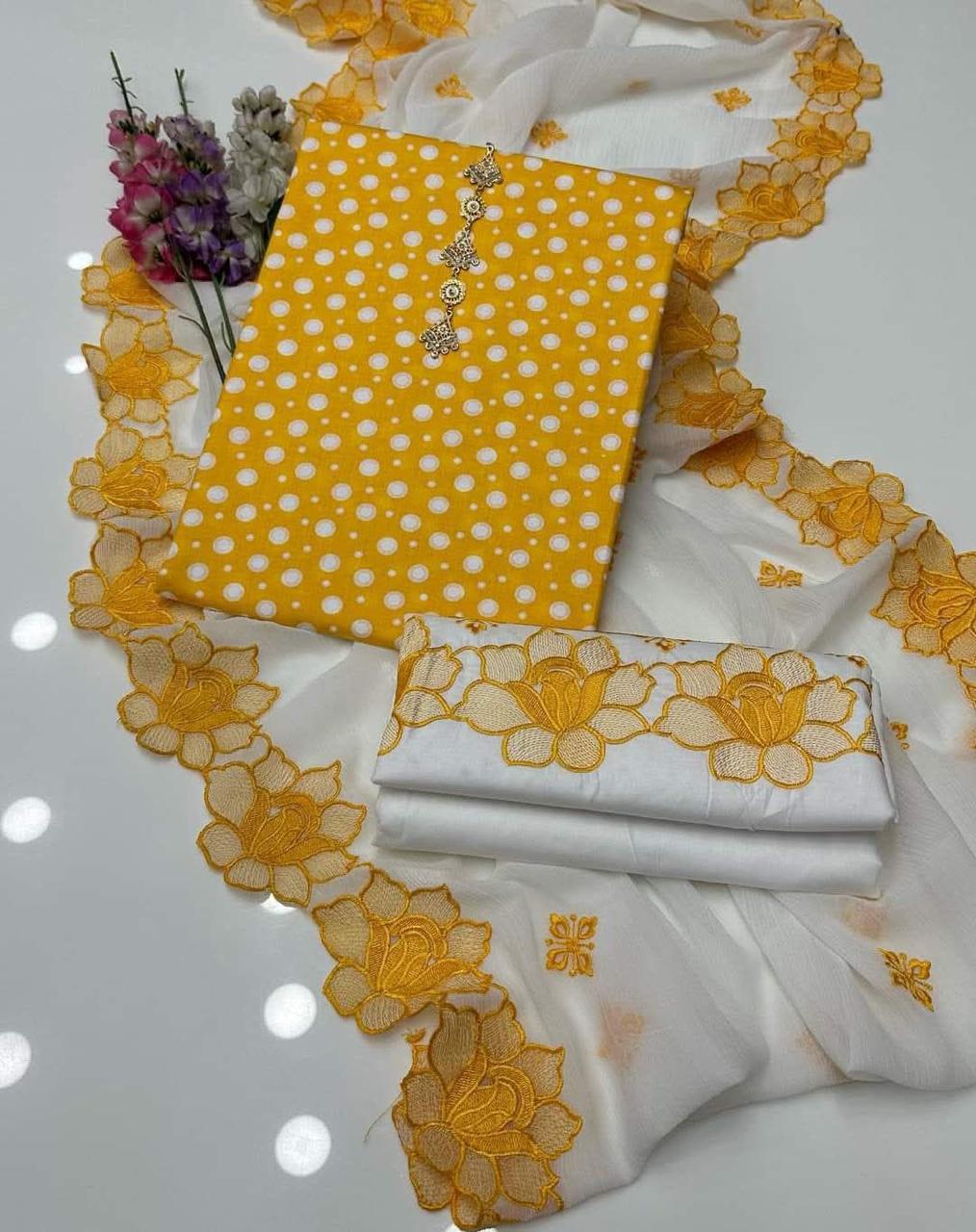 3pc Lawn Polka Print Collection