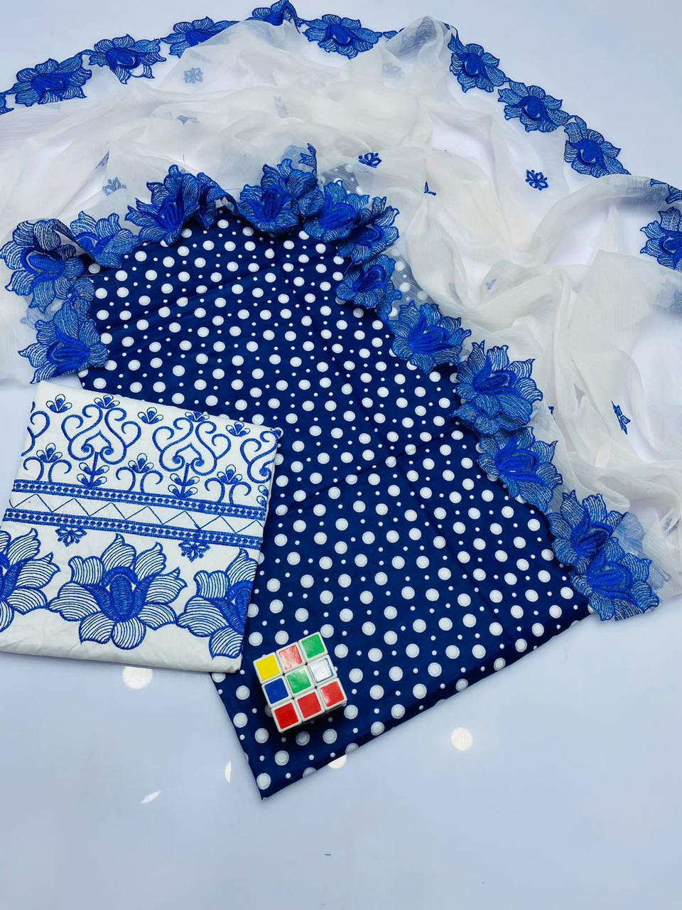 3pc Lawn Polka Print Collection