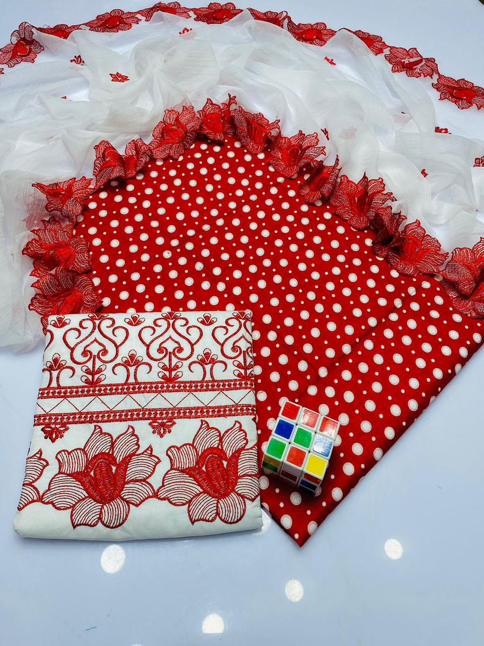 3pc Lawn Polka Print Collection