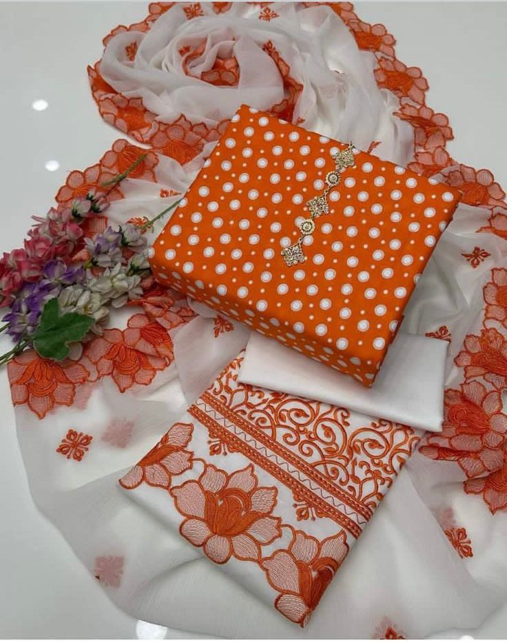 3pc Lawn Polka Print Collection