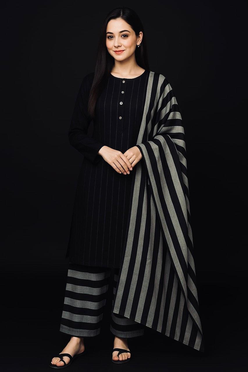 3-Piece Multani Khaddi Lawn Dress | Summer Collection